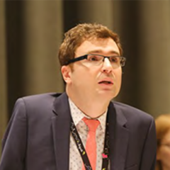 Vladimir Cuk speaking at a conference