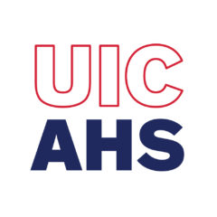 UIC AHS red block logo