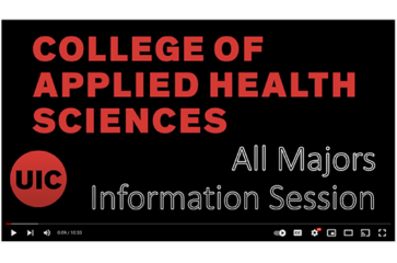 AHS undergraduate information sessions video screenshot